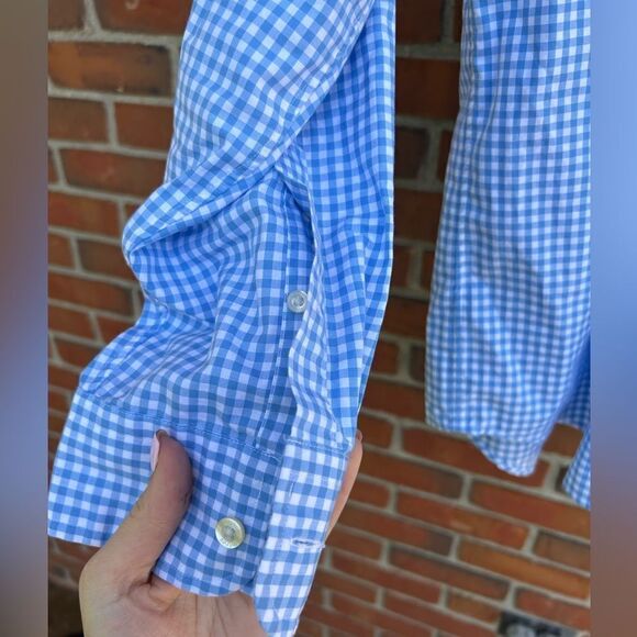 Vineyard Vines Blue and White Checkered Men's Shirt - Picture 5 of 10